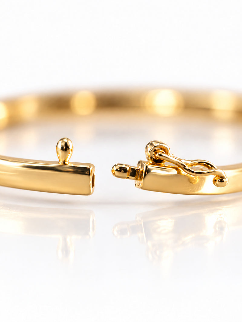 Illustration of the bracelet side clasp in its open position