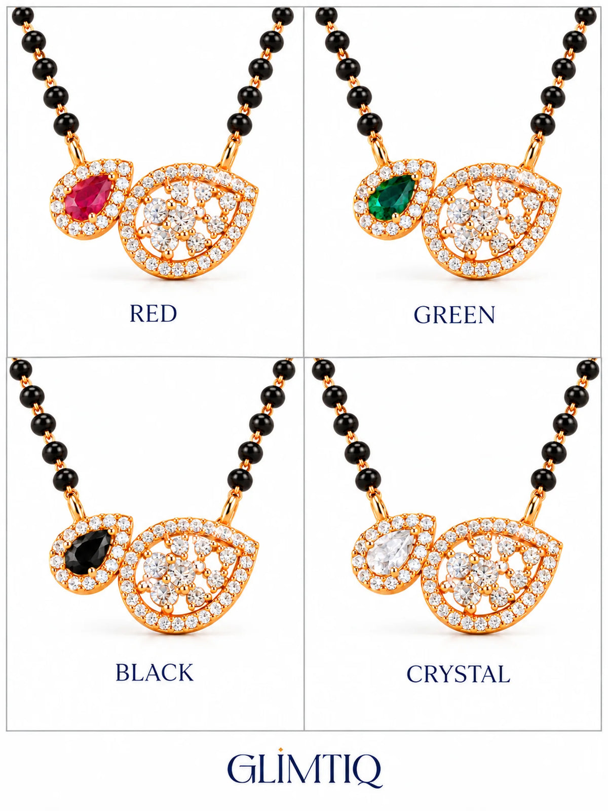M37 Red, Green, Black and Crystal colour comparison