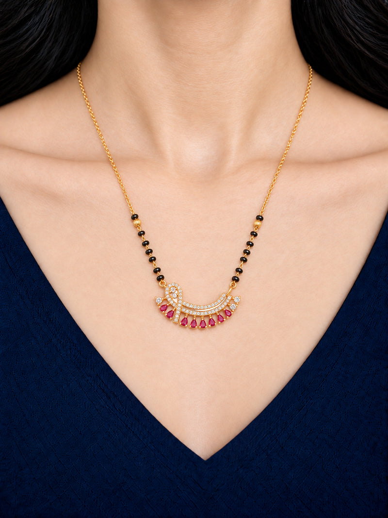 Radiant Pearl Arc mangalsutra model v1