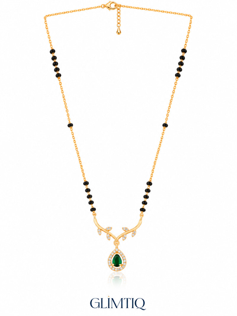 Botanical Vine Pear Drop mangalsutra full v1