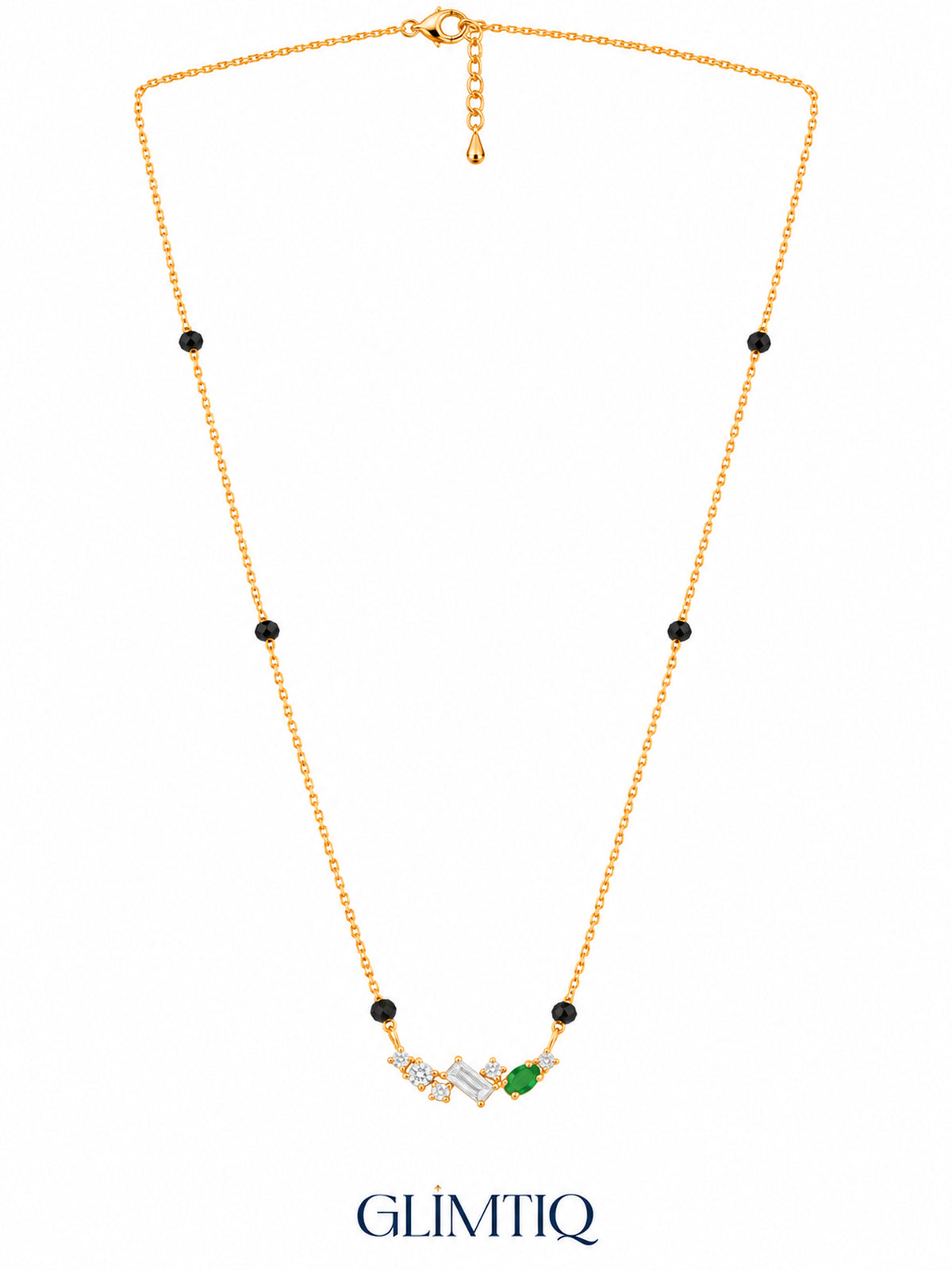 Baguette & Oval Arc mangalsutra full v1